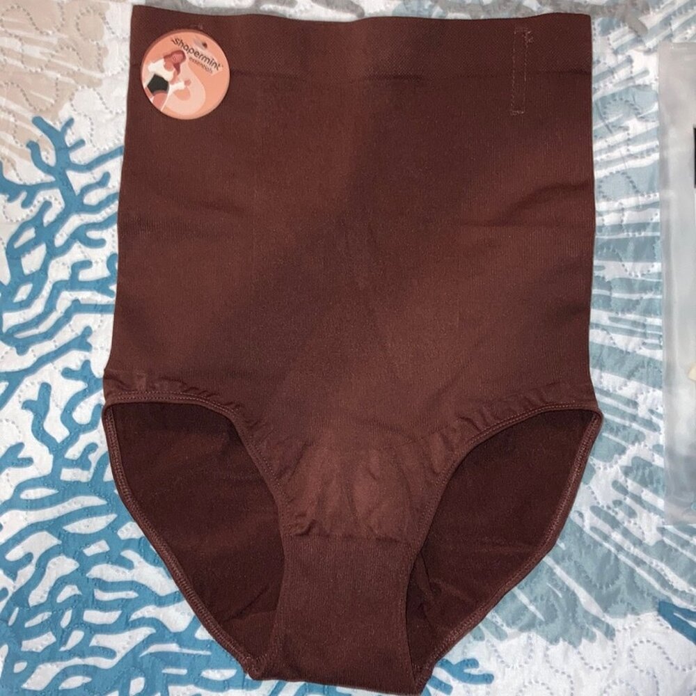 Shapermint Brown High Waist Tummy Shaper Size M / L